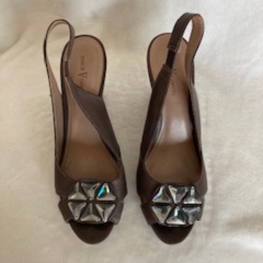 Vince Camuto Sling Back Chunky Heels